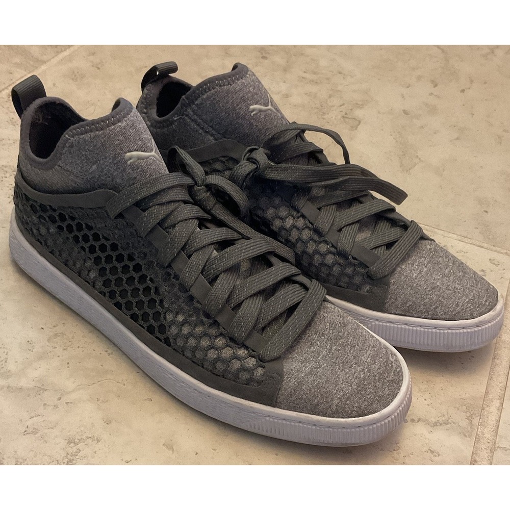 NIB - Size 12 Men Puma Classic, Gray Netfit Basketball Sneakers